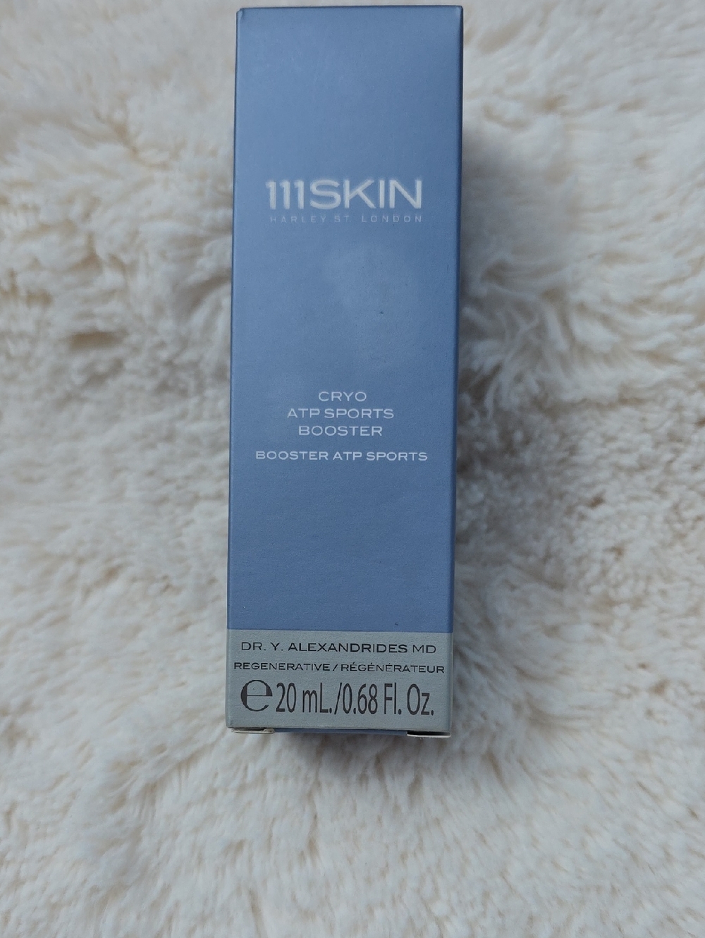 111SKIN Cryo ATP Sports Booster – Light Blue Packaging